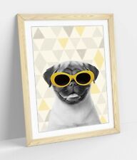 Pug sunglasses yellow for sale  LONDONDERRY