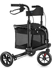 Used, WALK MATE 3-Wheel Rolling Adjustable Folding Rollator  BLACK 1022J for sale  Shipping to South Africa