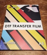 Filme de transferência A-SUB DTF 13x19 papel de sublimação transparente para algodão escuro 100 peças A3+, usado comprar usado  Enviando para Brazil