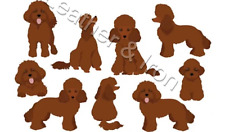 Novo Brinquedo/Mini Poodle Cachorro Design Marrom Escuro Vinil Livro de Cheques Capa Cães comprar usado  Enviando para Brazil