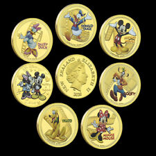 Juego de 7 monedas conmemorativas de oro de Mickey Mouse y sus amigos - Disney - raras, usado segunda mano  Embacar hacia Argentina