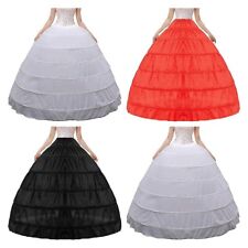 A-Line Crinoline Petticoat 6 Hoop Skirt Slips for Wedding Bridal Dress Ball Gown for sale  Shipping to South Africa