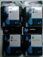 4 x Genuine HP 10 11 C4844A C4836A C4837A C4838A C4838A Ink Cartridges o.V., used for sale  Shipping to South Africa