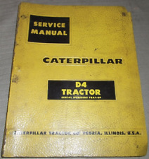 CAT CATERPILLAR D4 D4D TRATOR TRATOR OFICINA MANUAL DE REPARO LIVRO S/N 78A1-UP comprar usado  Enviando para Brazil