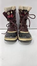 Women's Sorel Polka Dot Snow Boots Sz 8, used for sale  Shipping to South Africa