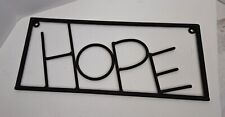Metal hope sign for sale  Swanton