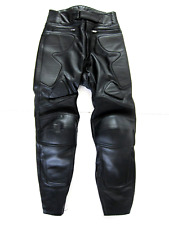 Teknic 100% Black Leather Protective Padded Motorcycle Pant Men Size 30/Small for sale  Shipping to South Africa