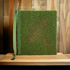 Diario de libro de colección con cuentas verdes de tapa dura prensado de flores, usado segunda mano  Embacar hacia Argentina