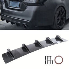 Carbon Fiber Rear Bumper Diffuser Spoiler Lip Fins Splitter For Nissan Altima, used for sale  Shipping to South Africa