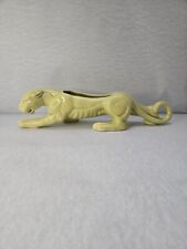 Vintage MCM Ceramic Panther Planter Light Green Large 15" Creeping Panther, used for sale  Shipping to South Africa