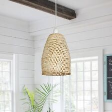 Hand-Woven Rattan Pendant Light, Natural Bamboo Ceiling Lamp Light Chandelier for sale  Shipping to South Africa