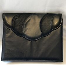 Black leather envelope for sale  WAKEFIELD