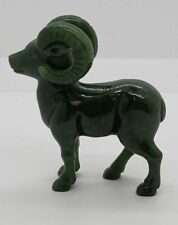 Estatueta de ovelha carneiro verde vintage esculpida à mão em jade - 3", excelente estado, usado comprar usado  Enviando para Brazil