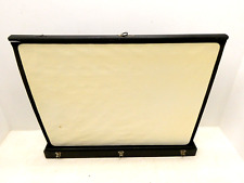 Raven Screen Corp NY Fold Out Up Portable Movie Projector Screen Black Case for sale  Shipping to South Africa