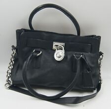 Bolsa de mão feminina Michael Kors couro preto Hamilton Lock bolsa de ombro satchel comprar usado  Enviando para Brazil