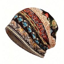 Floral beanie boho for sale  Shipping to Ireland
