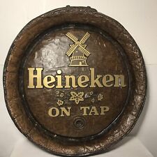 Placa de barril vintage Heineken Beer On TaP 19" por 19" decoração de bar  comprar usado  Enviando para Brazil