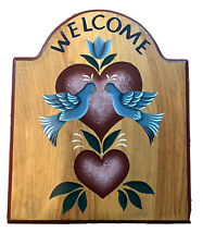 Welcome sign wood for sale  Williston
