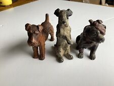 Metal dog figurines for sale  WREXHAM