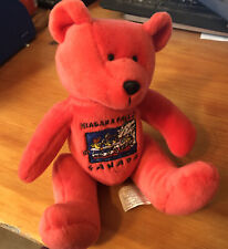 Bolsa de feijão de pelúcia laranja Niagara Falls Canadá lembrança de urso 7" comprar usado  Enviando para Brazil