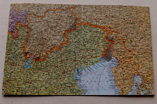 Cartolina geografica con usato  Italia