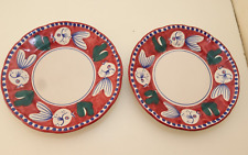 Par de pratos de salada Vietri Solimene cerâmica Campagna feitos na Itália, usado comprar usado  Enviando para Brazil