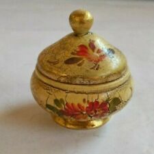 Usato, scatola scatolina vaso vasetto ceramica beige tipo invecchiato arredamento casa usato  Cittadella