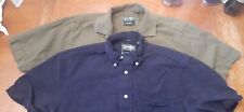 Lot of 2 Gitman Brothers Size M Short sleeve button-up seersucker shirts - blue, for sale  Shipping to South Africa