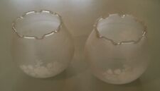 Pair glass globe for sale  WARWICK