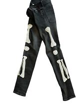 Jeans skinny jeans preto MNML com bordado de osso 31x33 comprar usado  Enviando para Brazil