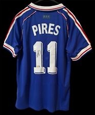 Camiseta de futebol Robert Pires assinada França 1998 Copa do Mundo - Certificado de autenticidade Beckett comprar usado  Enviando para Brazil