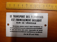 Petite plaque emaillee d'occasion  Chalon-sur-Saône