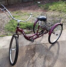 Schwinn S4002 Meridian Adult Tricycle - Black Cherry for sale  Duluth