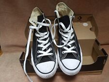 ZAPATOS ALTOS CONVERSE CHUCK TAYLOR ALL STAR NEGROS UNISEX, HOMBRES-5.5, MUJERES-7.5 segunda mano  Embacar hacia Argentina