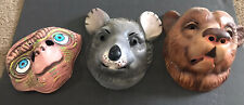 3 Vintage Halloween Masks ET/Bear w/Big Snout/Rat w/Big Snout for sale  Orangevale