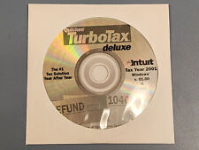 Used, Intuit Quicken TurboTax Deluxe 2001 Software Installation CD - Win CD-ROM v1.00 for sale  Shipping to South Africa
