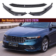 Car Front Bumper Spoiler Lip Kit For Honda Accord 2023 2024  Splitter Black ABS for sale  Shipping to South Africa
