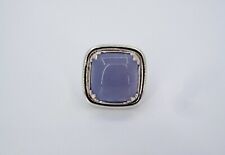 Superb 925 Lynda Levy Large Purple Chalcedony Ladies Ring Size 6.5 "TE" ******* for sale  Shipping to South Africa