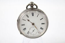 Used, Mens .925 SILVER Fusee Open Face POCKET WATCH Key-Wind Non Working  for sale  Shipping to South Africa