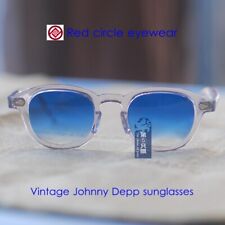 Óculos de sol de lente degradê azul masculino johnny depp óculos de acetato cristalino comprar usado  Enviando para Brazil