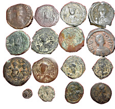 Zestaw 16 AE bizantyjskich monet do przypisania na sprzedaż  Wysyłka do Poland