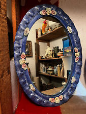 Specchio ovale ceramica usato  Roma