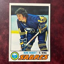 1977-78 Conjunto Topps RENE ROBERT #222 BUFFALO SABRES - ESTADO QUASE PERFEITO *ALTA QUALIDADE* comprar usado  Enviando para Brazil