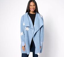 Used, BumbleBella by Jill Martin Petite Sherpa Long Sweater StarFadedDenim XXS New for sale  Shipping to South Africa
