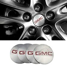 4x Silver 70mm wheel center cap sticker Decal GMC Yukon Terrain Denali Arcadia for sale  Shipping to South Africa