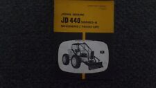 John Deere JD 440A Skidders Cable Operator Maintenance Owner Manual 78100-UP for sale  Fairfield