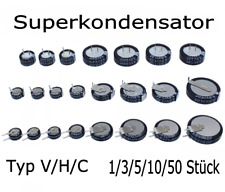 Usado, 1/3/5/10/50 unidades 5.5V 0.1F-4F tipo V/H/C doble capa Faradio super condensador segunda mano  Embacar hacia Argentina