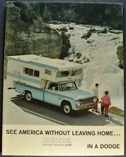 1966 Dodge RV Truck Brochure Camper Pickup A100 Compact Van Sportsman Motor Home for sale  Shipping to United Kingdom