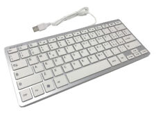 Mini tastiera bianca attacco usb per computer notebook desktop windows EK-920K usato  Casalnuovo Di Napoli