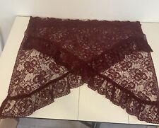 Burgundy lace ruffled for sale  Salineville